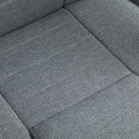 Vinsetto Sedia da Ufficio Presidenziale Ergonomica Basculante e Imbottita con Altezza e Inclinazione Regolabile, 62 x 76 x 110-119cm(m-9)