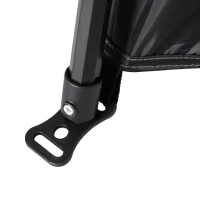 Outsunny Douchetent voor 2 Personen Toilettent met Transporttas 3 Deuren 2 Ramen Camping Omkleedtent Kleedkamer Opbergtent Lichtgrijs + Grijs(m-9)