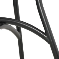 Outsunny 5-delige Polyrattan tuinmeubelset, eettafel met 4 stoelen, tuinmeubel met bijzettafel, tuinset, buiten, metaal, naturel(m-8)