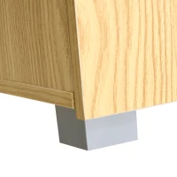 kleankin Móvel para Lavatório Pousar Armário Casa de Banho de Madeira com 2 Portas e Prateleira Interior Ajustável Moderno 60x30x60cm Madeira(m-8)