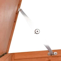 PawHut Klatka dla królika klatka dla królików domek dla małych zwierząt z otwieranym dachem asfaltowym(m-7)