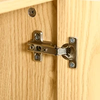 kleankin Móvel para Lavatório Pousar Armário Casa de Banho de Madeira com 2 Portas e Prateleira Interior Ajustável Moderno 60x30x60cm Madeira(m-9)