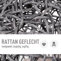 PawHut kattenhuis met kussen kattenslaapplaats kattengrot verhoogde poten PVC-rotan(m-6)