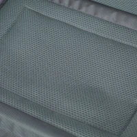 PawHut kattenhuis met terras 2-laags kattenbed gezellige kattengrot Oxford stof-grijs(m-9)