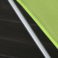 Outsunny Espreguiçadeira dobrável e reclinável de jardim com apoio de cabeça e encosto ajustável em 5 níveis Tecido textilene respirável 182x56x24,5 cm verde(m-11)