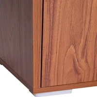 HOMCOM Mobilier Librarie cu 4 Compartimente si Panouri Particule 60x 29 x60cm(m-6)