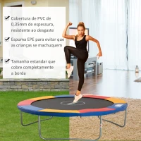 HOMCOM Cobertura de Proteção Ø305 de Borda de Trampolim Espuma de Proteção para Trampolim para Exterior Multicor(m-4)