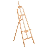 HOMCOM® Staffelei Atelierstaffelei 90° einstellbar Buche Natur(m-1)