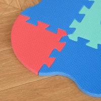 HOMCOM Tapete Puzzle para Crianças 150x150cm com 36 Peças de Espuma EVA Suave Área de 1,44m² Tapete Quebra Cabeças para Bebé Multicor(m-10)