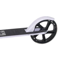 HOMCOM Kids Scooter for Ages of 3-8 Years Adjustable Height Teens Ride On Toy for Kids Boys Girls Foldable Design Rear Breaking White(m-11)