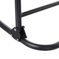 Outsunny Patio Rocking Lounge Chair Orbital Zero Gravity Seat Pool Chaise w/ Pillow Light Grey(m-8)