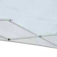 Outsunny Carpa Plegable 6x3 m Cenador para Jardín Gazebo con 6 Cortinas Mosquitera y Cremallera Bolsa de Transporte Impermeable para Exterior Blanco(m-8)