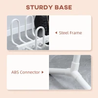 HOMCOM 4 Pairs Electric Shoe Dryer, Portable Shoe Warmers with Constant Temperature for Boots, Leather Shoes, Socks, White(m-6)