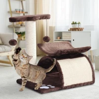 PawHut® DRAPAK DLA KOTA DRZEWKO DO ZABAWY DRAPANIA Z PIŁKĄ brązowy 40 x 30 x 43 cm (DxSxW)(m-10)