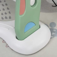 HOMCOM Tobogán Infantil con Canasta de Baloncesto para Niños de 18-48 Meses Juguete Interior y Exterior Carga 25 kg Accesorios Incluidos 68x146x68 cm Verde(m-8)