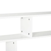 HOMCOM Estante de Parede de 4 Níveis com 7 Compartimentos Abertos para Sala de Estar Escritório Estilo Moderno 94x19,5x80cm Branco(m-8)