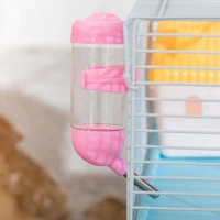 PawHut Jaula para Hámster Chalé para Roedores Pequeños con Casa Especial Comedero Bebedero Escaleras Rueda de Ejercicio Asas y Ruedas con Freno 60x35x47 cm Blanco(m-8)