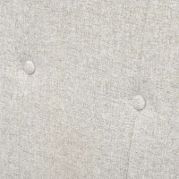 HOMCOM Fauteuil de salon Relax Style scandinave Dossier capitonné en Tissu 85 x 76,5 x 86 cm - Gris Clair et Pieds en Bois(m-8)