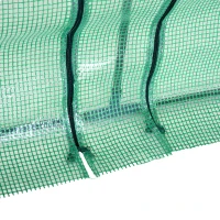 Outsunny Estufa para Jardim Terraço Viveiro para Jardim para Plantas com 2 Portas 180x90x90 cm Cor Verde Tubo de aço PE com janela(m-11)
