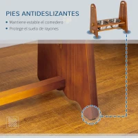 PawHut Comedero Elevado para Perros con 2 Cuencos de 1250 ml y Altura Ajustable de 4 Niveles 49x25x41 cm Marrón(m-7)