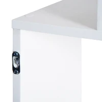 Regał na książki stojący 6 poziomów biały HOMCOM(m-6)