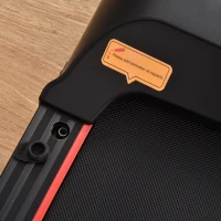 HOMCOM Tapis de marche électrique affichage LED moteur 500 W vitesse 1-6 km/h silencieux télécommand idéal pour la maison et le bureau rouge noir(m-8)