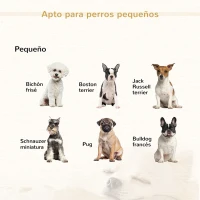 PawHut Sofá para Mascotas Tapizado en Terciopelo Suave Sofá Cama para Perros Gatos Medianos Pequeños Acolchado Grueso con Patas de Madera 70x40x28 cm Beige(m-7)