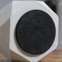 HOMCOM Tabletop Fire Pit, Indoor Fireplace 15cm Table Top Fire Pit Bowl, Alcohol Fueled Concrete Firepit, Angular Mini Fire Bowl Balcony Decor for Soul Relaxing, Tabletop Portable Fire Bowls, Grey(m-9)