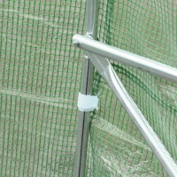 Outsunny Invernadero de Jardín 6x3x2 m con Puerta y 12 Ventanas Enrollables Huerto para Cultivos Plantas Flores Verde(m-9)