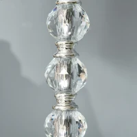 HOMCOM lampka nocna kryształowa lampa stołowa z przełącznikiem dotykowym funkcja ładowania E27(m-9)