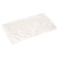 PawHut hondenmand met kussen vier voeten hondenmand gevlochten rotan stijl kattenmand hondenbank metaal polyester PE rotan lichtgrijs + wit 70,5 x 40 x 37,5 cm(m-8)