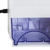 HOMCOM Deumidificatore Elettrico 48W, Silenzioso 40dB(A) Basso Consumo Certificato CE, Bianco 18.1x12.7x28.8cm 1300ml(m-9)