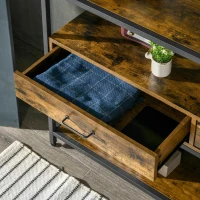 HOMCOM Konsolentisch im Industrial-Design 120 x 30 x 75,5 cm(m-8)