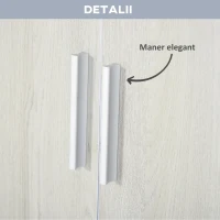 KLEANKIN Mobilier pentru lavoar pentru baie cu raft si dulap , 60x30x62cm, Gri, Lemn natural(m-5)