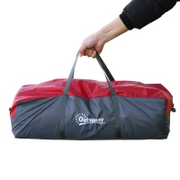 Namiot kempingowy dla 5-6 osób kopułowy 3 pomieszczenia poliester szary Outsunny(m-3)