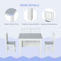 Outsunny Ligstoel voor kinderen met zonnescherm ligstoel voor tuin relaxstoel voor 3-7 jaar hout(m-5)