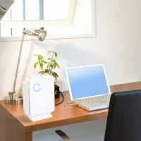 HOMCOM Deumidificatore Elettrico 48W, Silenzioso 40dB(A) Basso Consumo Certificato CE, Bianco 18.1x12.7x28.8cm 1300ml(m-2)