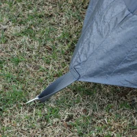 Namiot kempingowy dla 5-6 osób kopułowy 3 pomieszczenia poliester szary Outsunny(m-6)