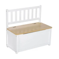 HOMCOM 4-delige kinderzitgroep kindertafel kinderstoel kinderbank kindermeubel naturel(m-9)