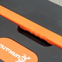 DURHAND Établi de travail, Plaforme de travail, Diable,Support de scie, Échafaudage, Marchepied, Chariot Pliable Multifonction 7 en 1 - Charge Max 150 kg(m-9)