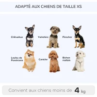 PawHut 2 en 1 trolley chariot sac à dos sac de transport à roulettes pour chat chariot panier à roulette porte transparente longueur de tige de traction réglable 34 x 30 x 54 cm gris(m-8)