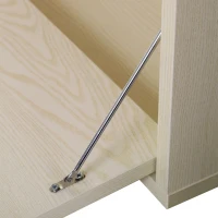 HOMCOM Librarie Rastel cu Rafturi pentru Salon in Lemn 141 x 29 x 176 cm Alb, Stejar(m-9)