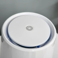 HOMCOM Purificateur d'air portable avec luminosité réglable filtre HEPA mode veille blanc(m-7)