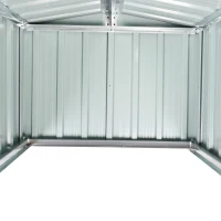 Outsunny Abri de Jardin pour Tondeuse à Gazon Robot-Tondeuse - Garage Tondeuse Robot - tôle Acier Noir(m-8)