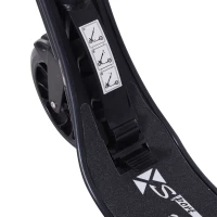 HOMCOM Folding Kick Scooter Hight-Adjustable Urban Scooter w/ Rear Brake, Double Shock Absorption System & 2 Big Wheels, For 14+ Teens Adult, Black(m-9)