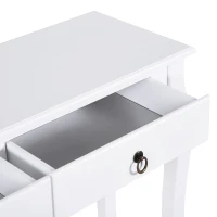 HOMCOM consola pentru hol, 100x33x76 cm, alba(m-10)