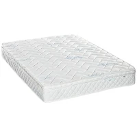 HOMCOM Double Mattress, Pocket Sprung Mattress in a Box with Breathable Foam and Individually Wrapped Spring, 190cmx137cmx22.5cm, White(m-1)