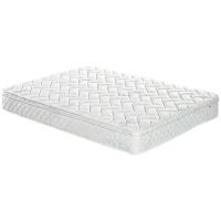 HOMCOM Double Mattress, Pocket Sprung Mattress in a Box with Breathable Foam and Individually Wrapped Spring, 190cmx137cmx22.5cm, White(m-11)