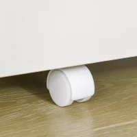 Vinsetto Dulap de birou cu 2 sertare, sertar document A4 cu blocare si 5 roti, 47x39,5x62cm, alb(m-9)