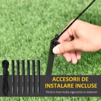 Outsunny Om de zapada gonflabil de 243 cm cu lumini LED, decoratiuni de Craciun pentru interior si exterior cu umflator inclus(m-7)